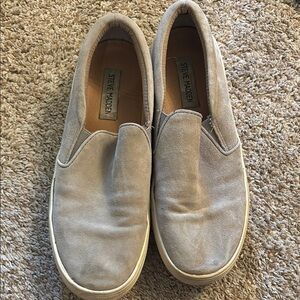 Steve Madden Tan Loafers Slip-On Shoes